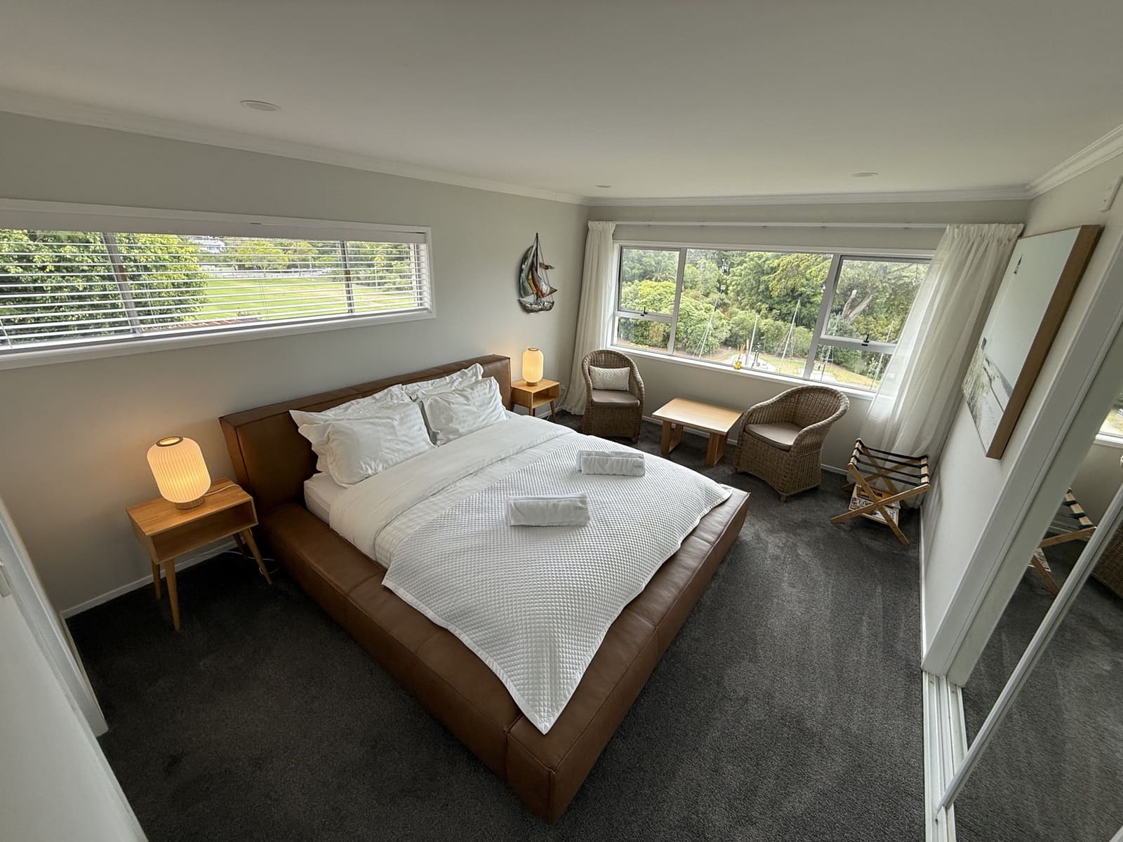 Master bedroom with sitting nook