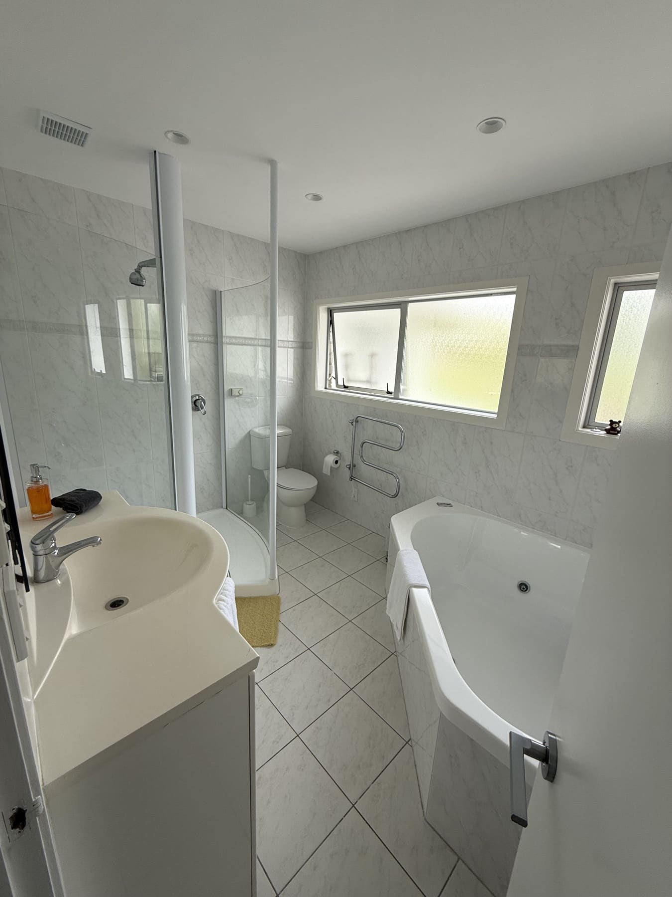 Family bathroom with spa bath