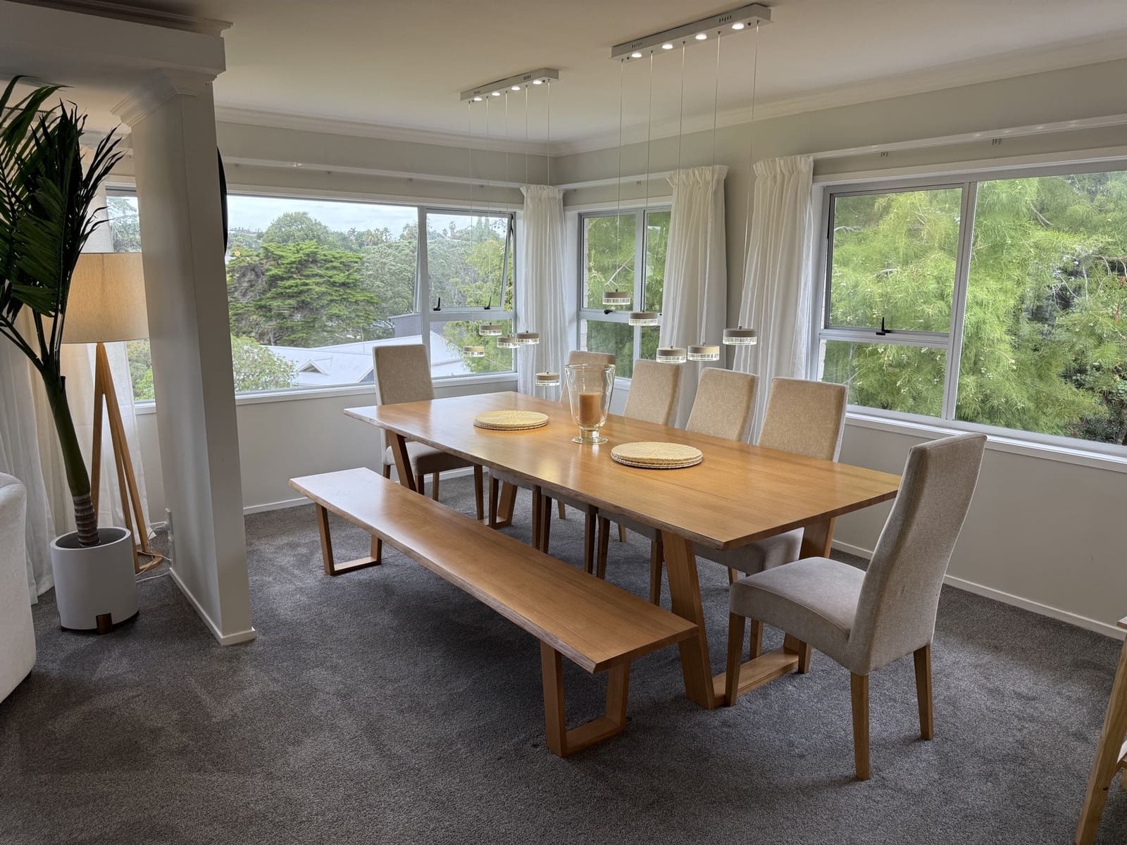 Dining table for eight