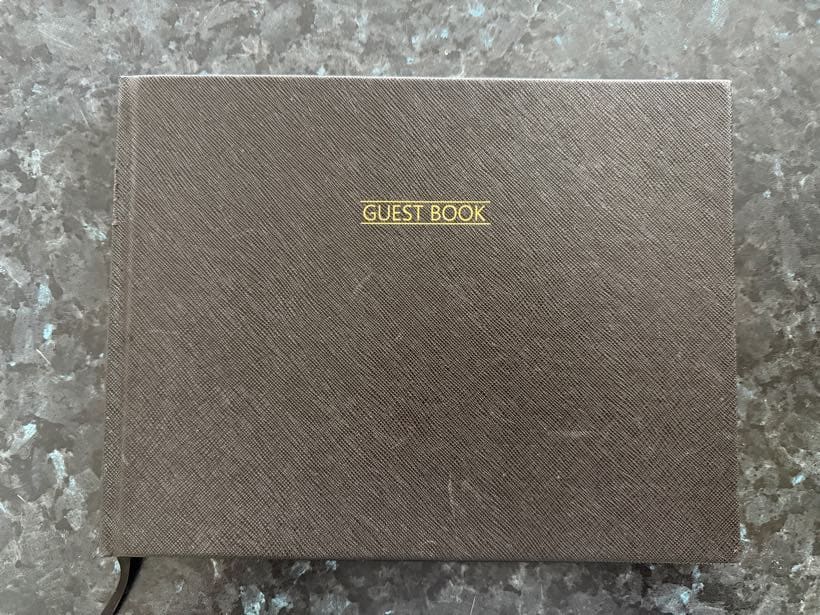 Our visitors' book